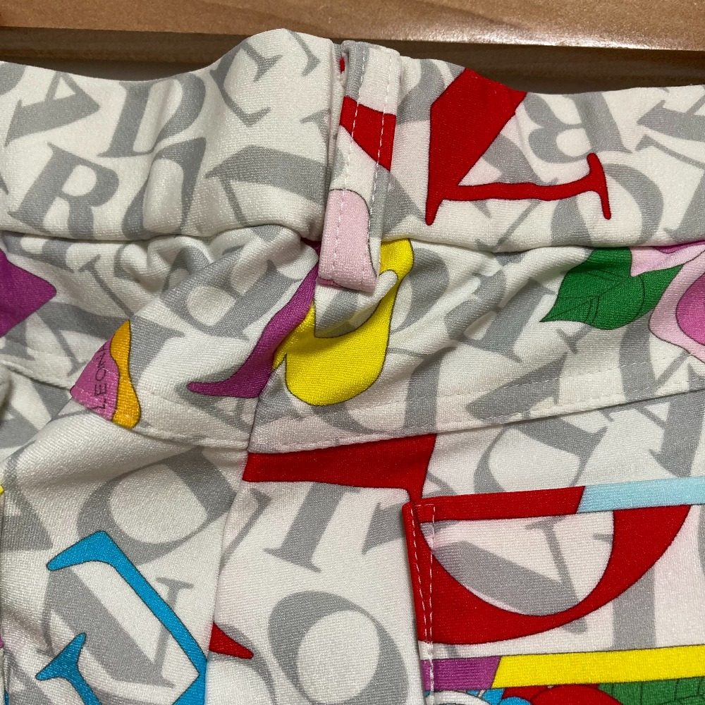 レオナールスポーツ ロゴプリントストレッチパンツ