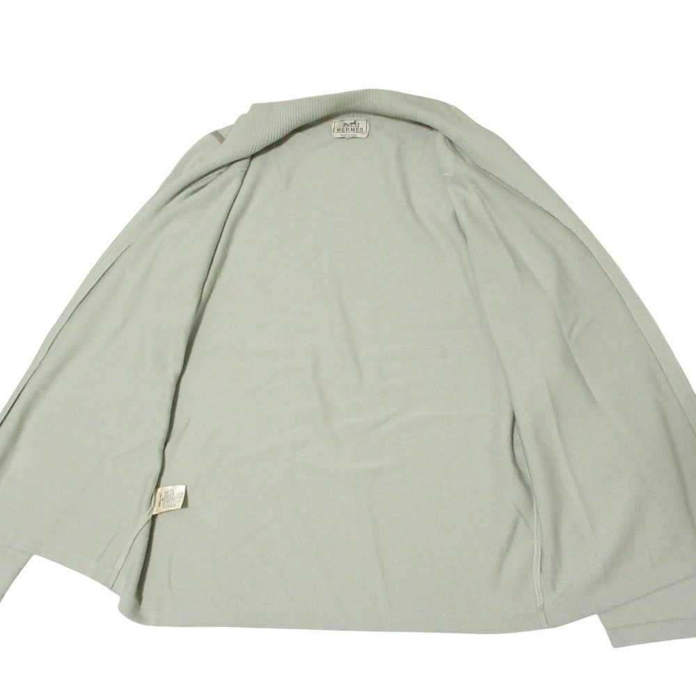エルメス エルボーパッチニットジャケット