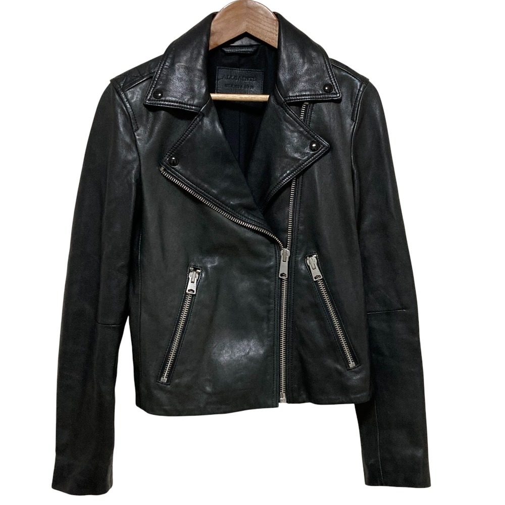 オールセインツ DALBY BIKER ラムレザージャケット