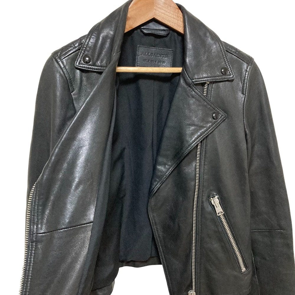 オールセインツ DALBY BIKER ラムレザージャケット
