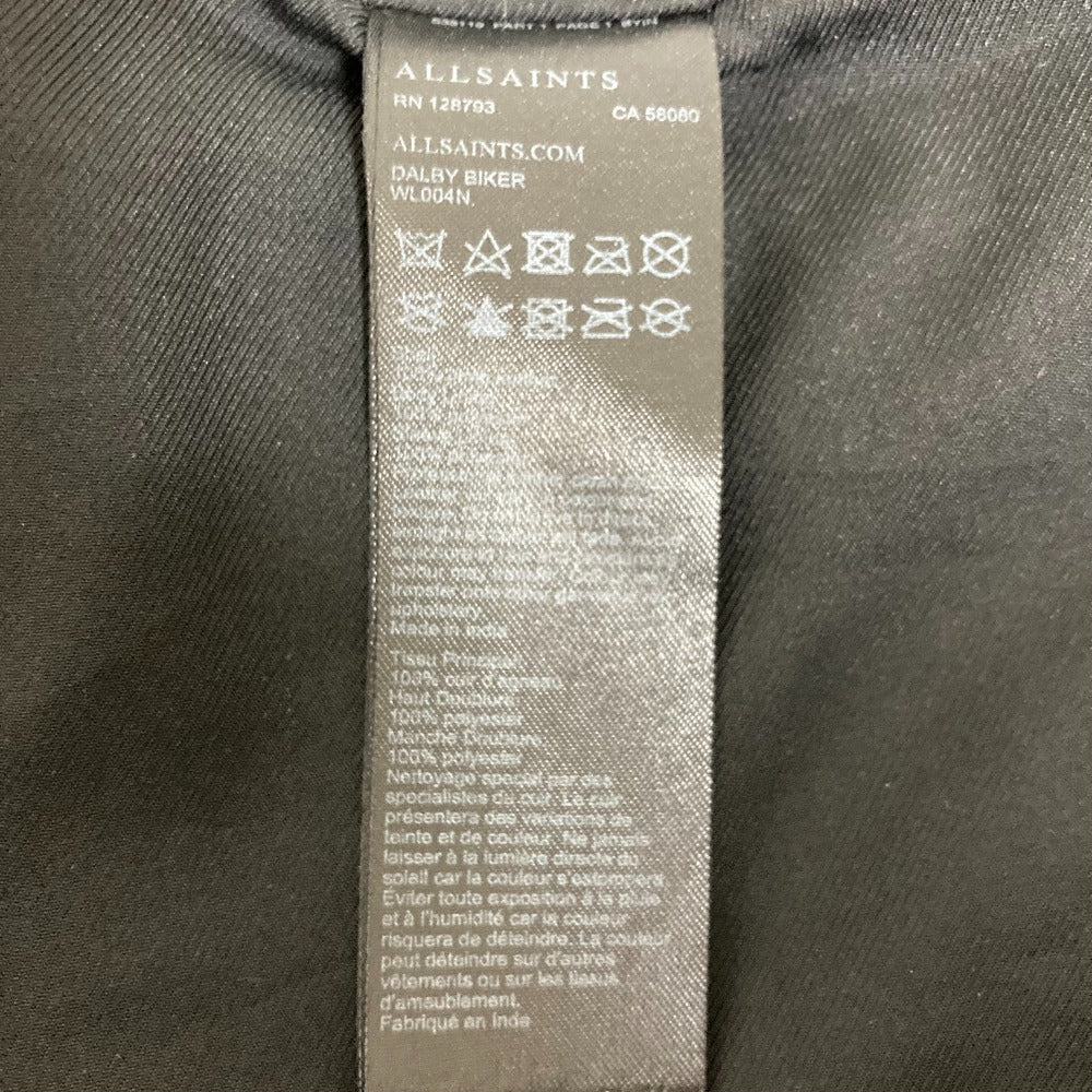 オールセインツ DALBY BIKER ラムレザージャケット