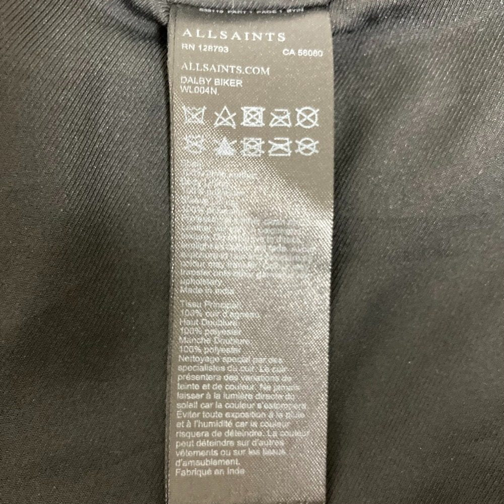 オールセインツ DALBY BIKER ラムレザージャケット