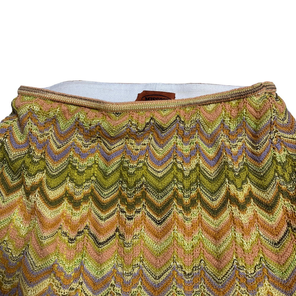 ミッソーニ シェブロン リネン ニットスカート