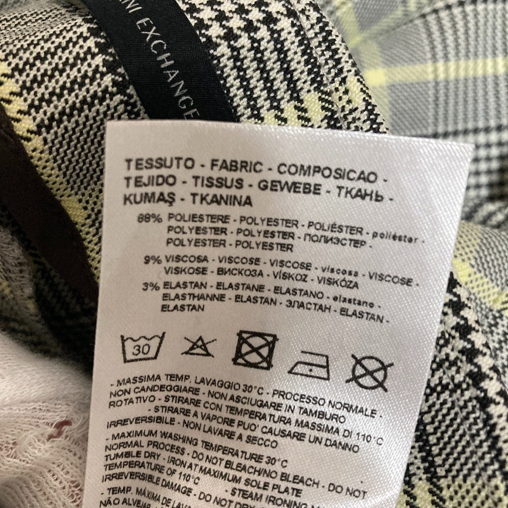 アルマーニエクスチェンジ チェックワイドパンツ