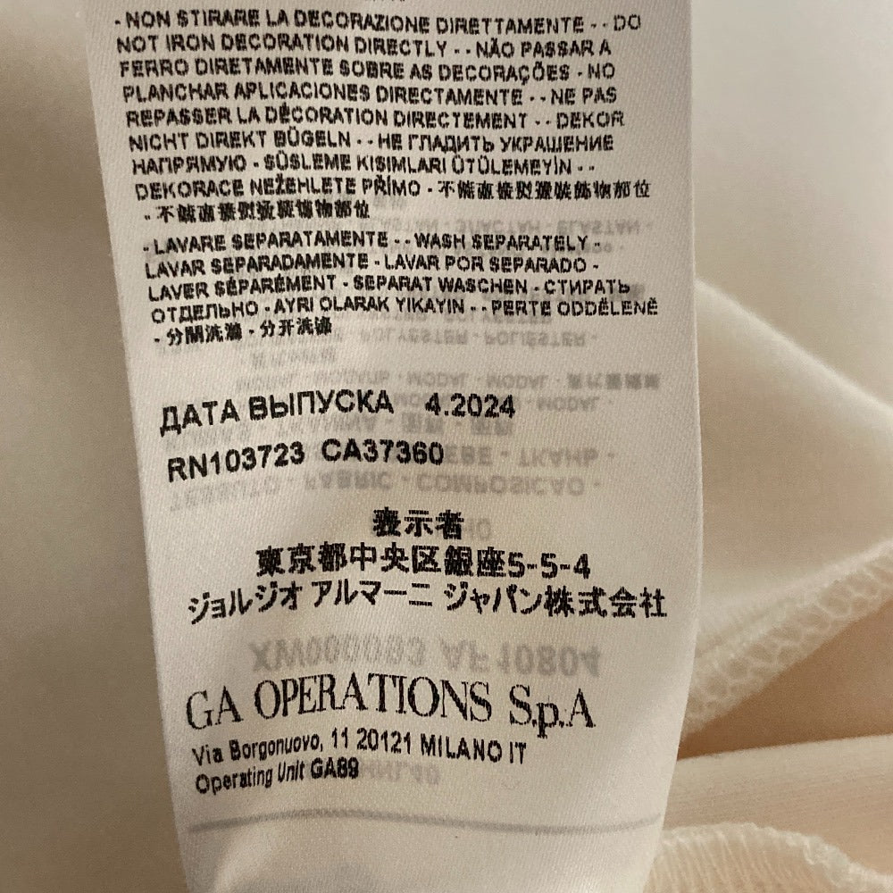 アルマーニエクスチェンジ ラインストーンVネックスウェット