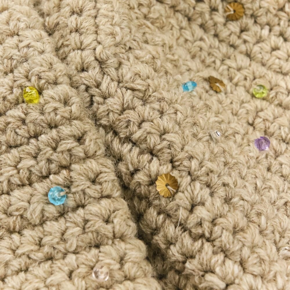 フォーティファイブアール かぎ針ビーズ刺繍ボレロ