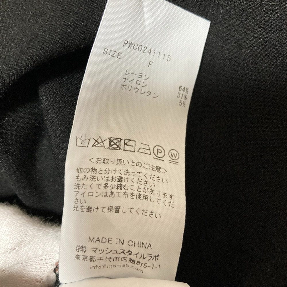 ファーファー ロゴ刺繍ワンピース