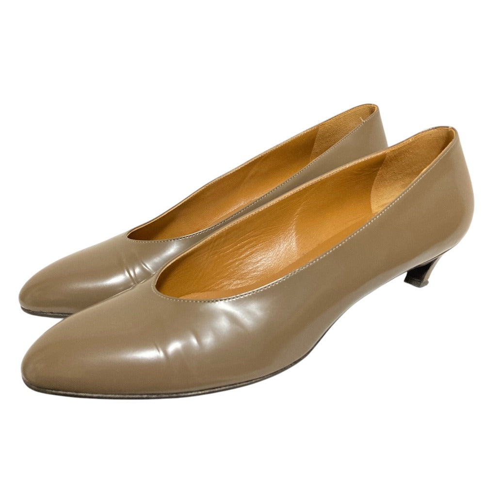 ザロウ NEW ALMOND PUMP レザーパンプス