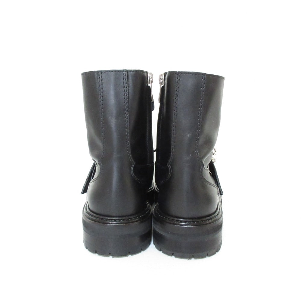 ジミーチュウ CORA FLAT CRYSTAL コンバットブーツ