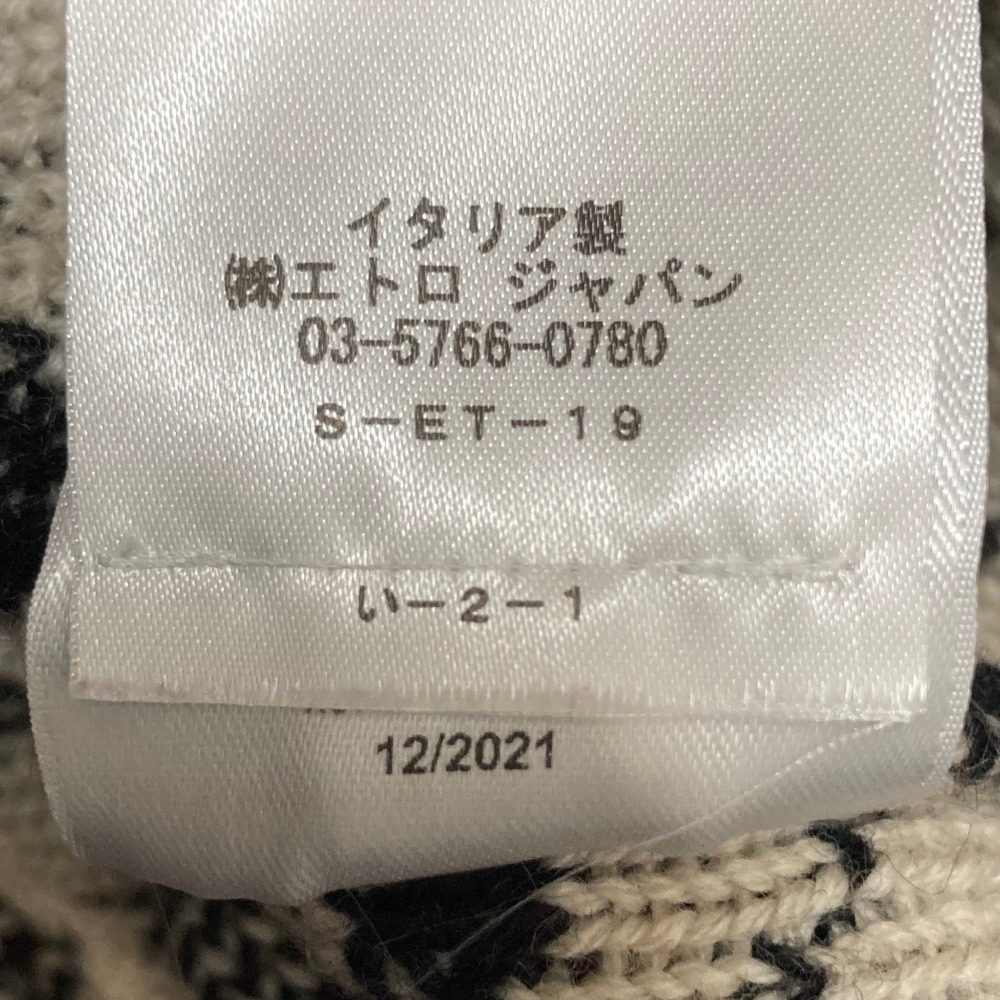 エトロ モノグラム ウールニットベスト