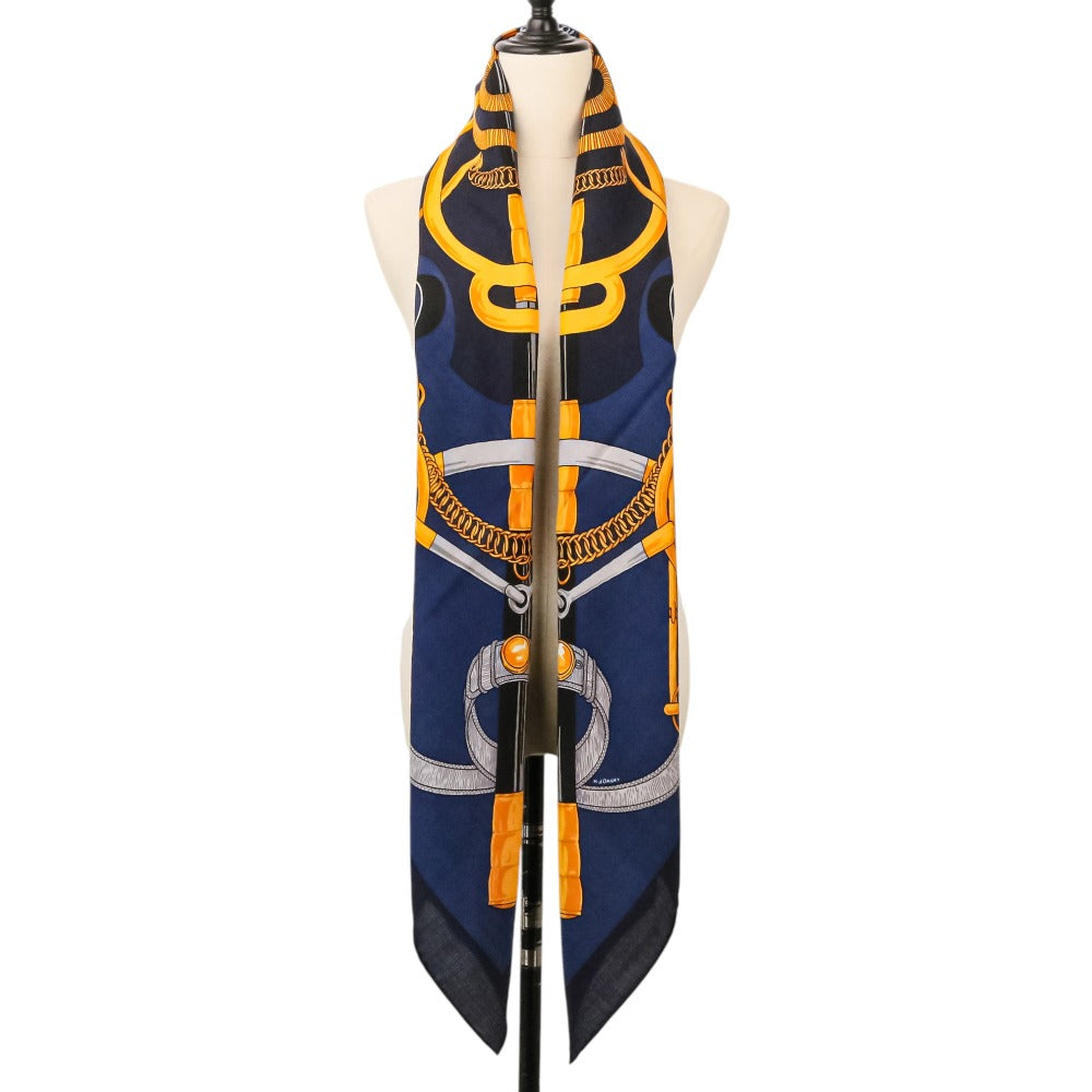 エルメス エプロンドール カシミアシルク 大判スカーフ