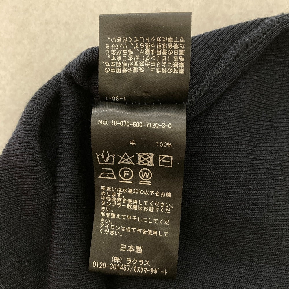 ドゥーズィエムクラス リブニットタートルネックカットソー