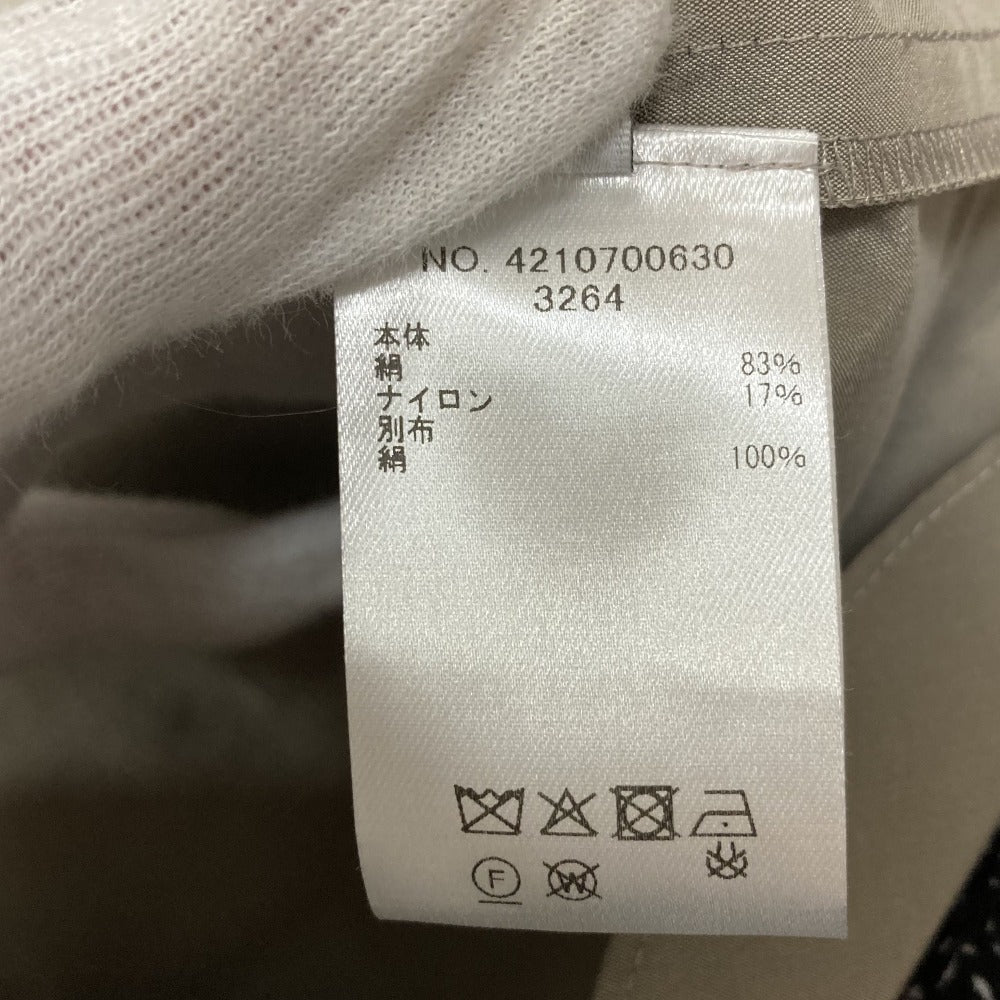 エブール パウダリーシルクオーガンジーディテールブラウス