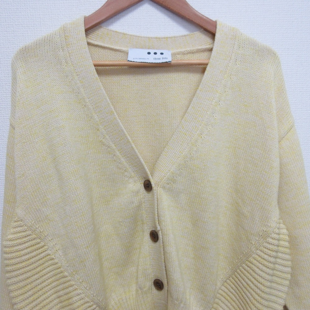 スリードッツ Spring melange ニットカーディガン