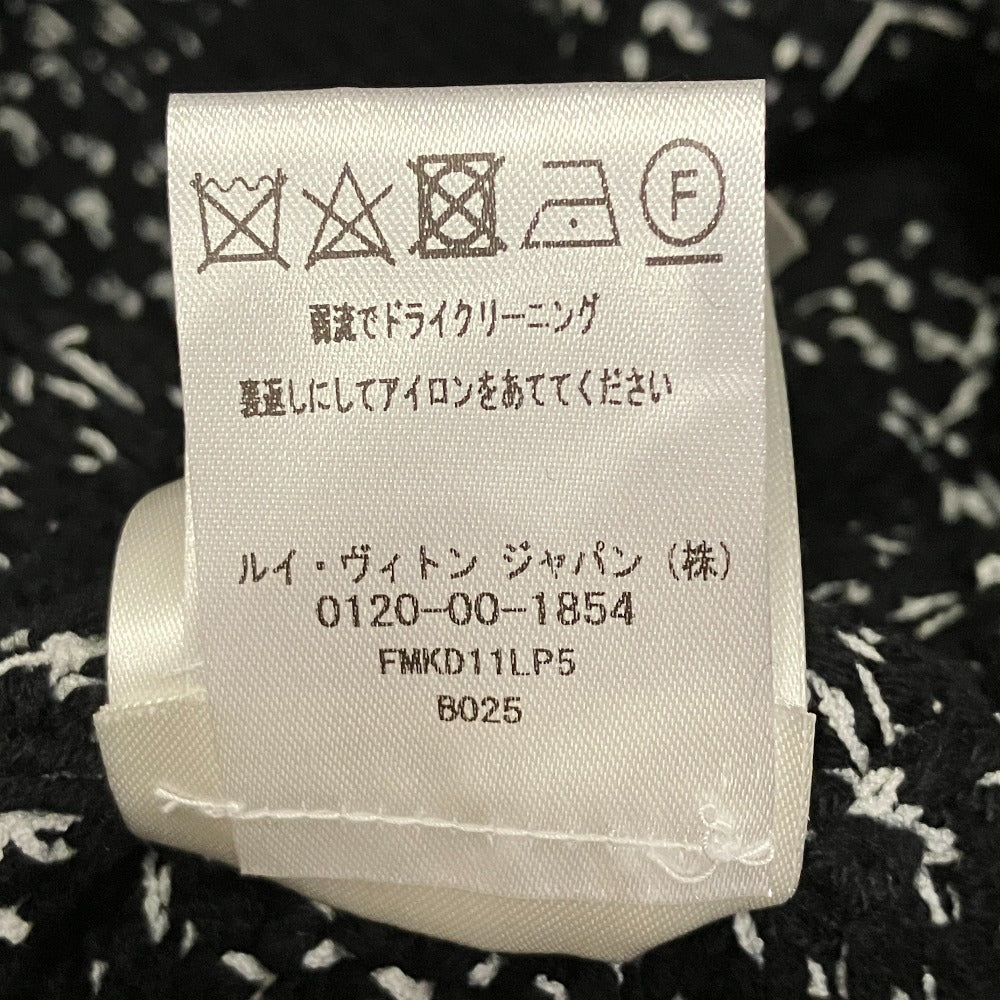 ルイヴィトン モノグラムパッチ ノースリーブ ツイードワンピース