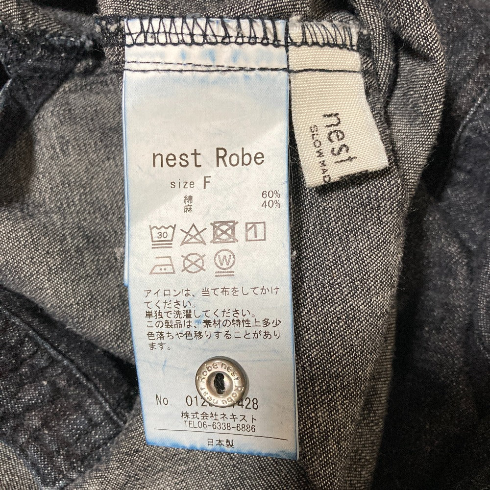 ネストローブ コットンリネンシャツ