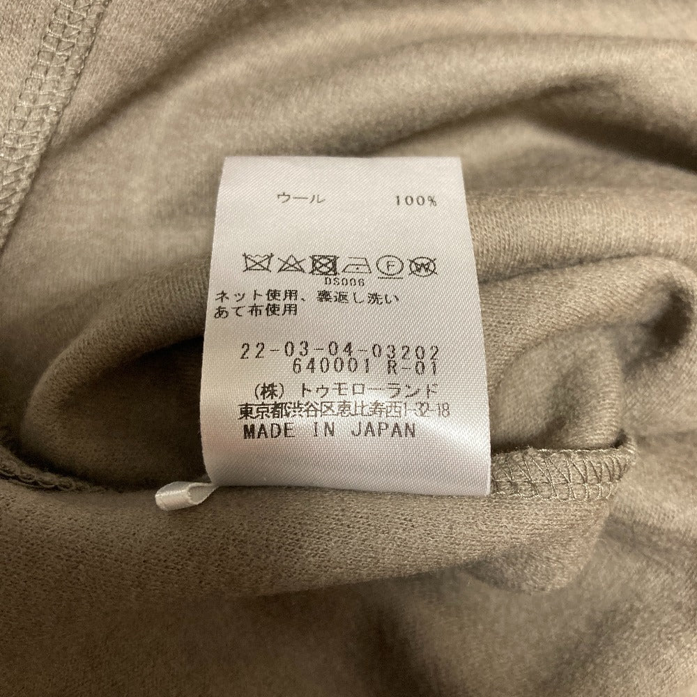 デプレ ウールスムースジャージーニットコンビボウプルオーバー