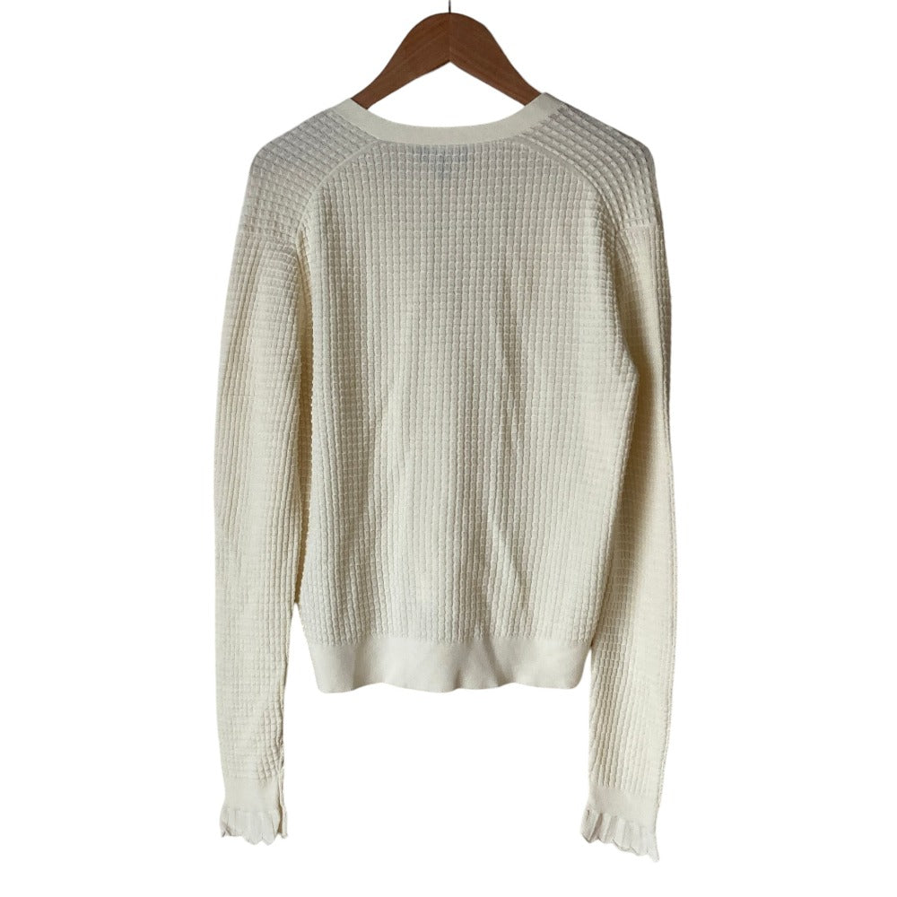 セオリー BRISTOL COTTON LACE TRIM カーディガン