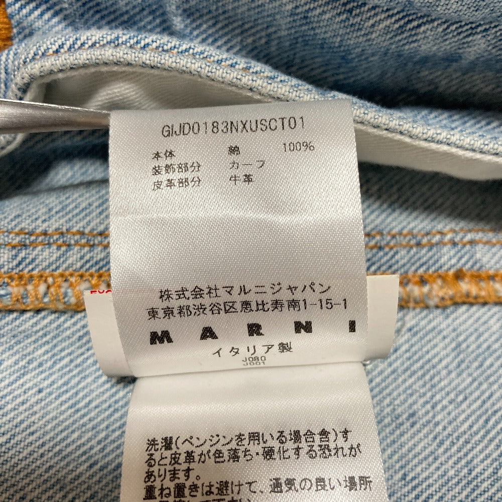 マルニ エルボーフラワーパッチ デニムジャケット