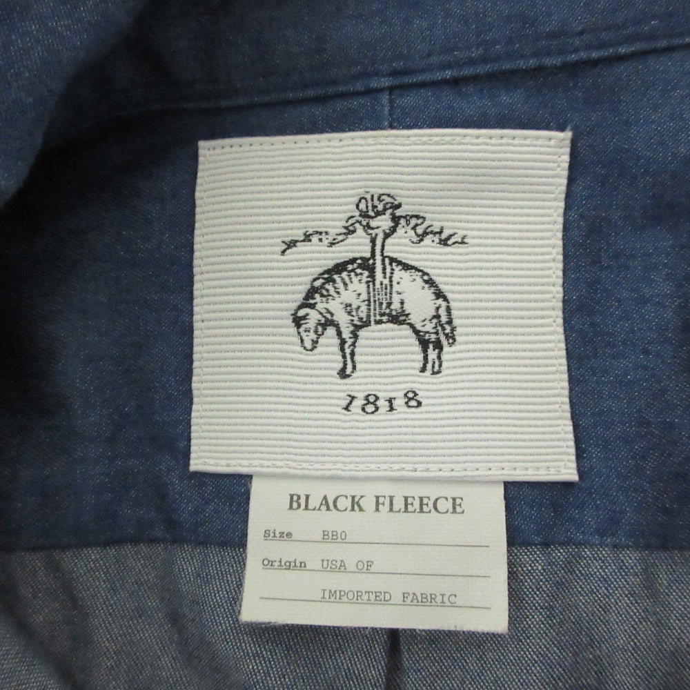 ブラックフリース 長袖ロングシャツワンピース