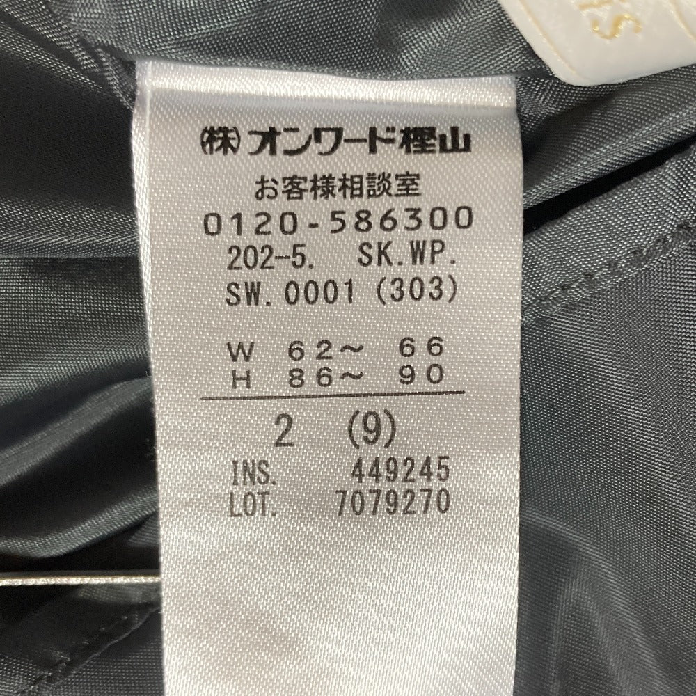 エニィスィス グレンチェックノーカラージャケットスカートセットアップ