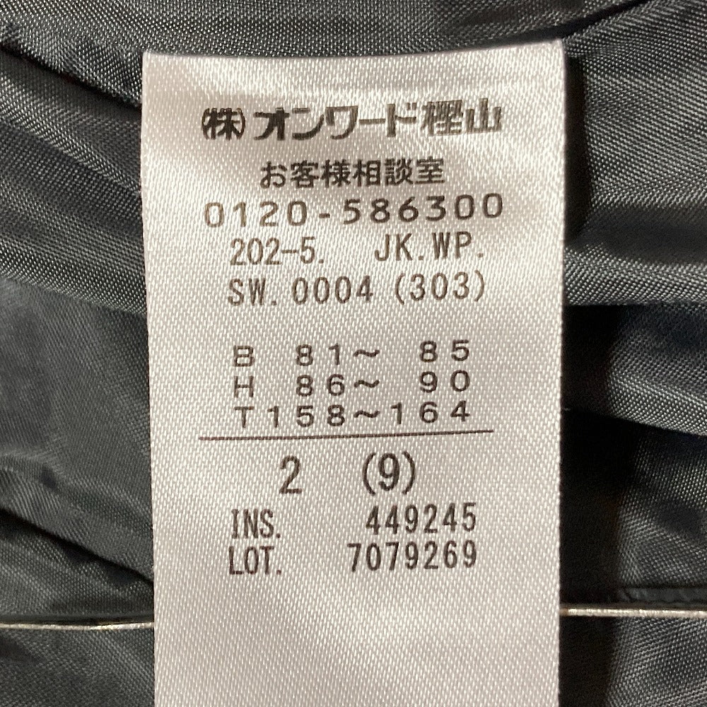 エニィスィス グレンチェックノーカラージャケットスカートセットアップ