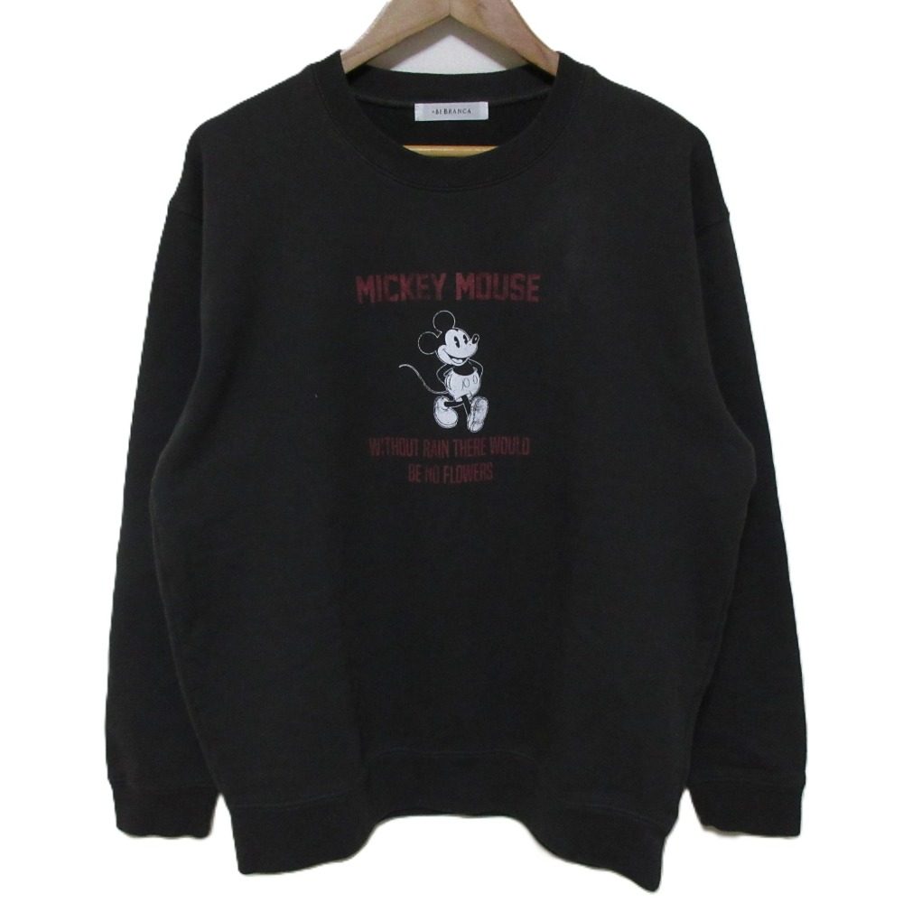 +81BRANCA ディズニーミッキープリントコットンスウェット