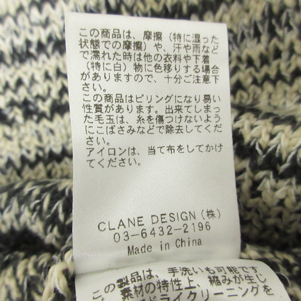 クラネ コットンショートニットトップス