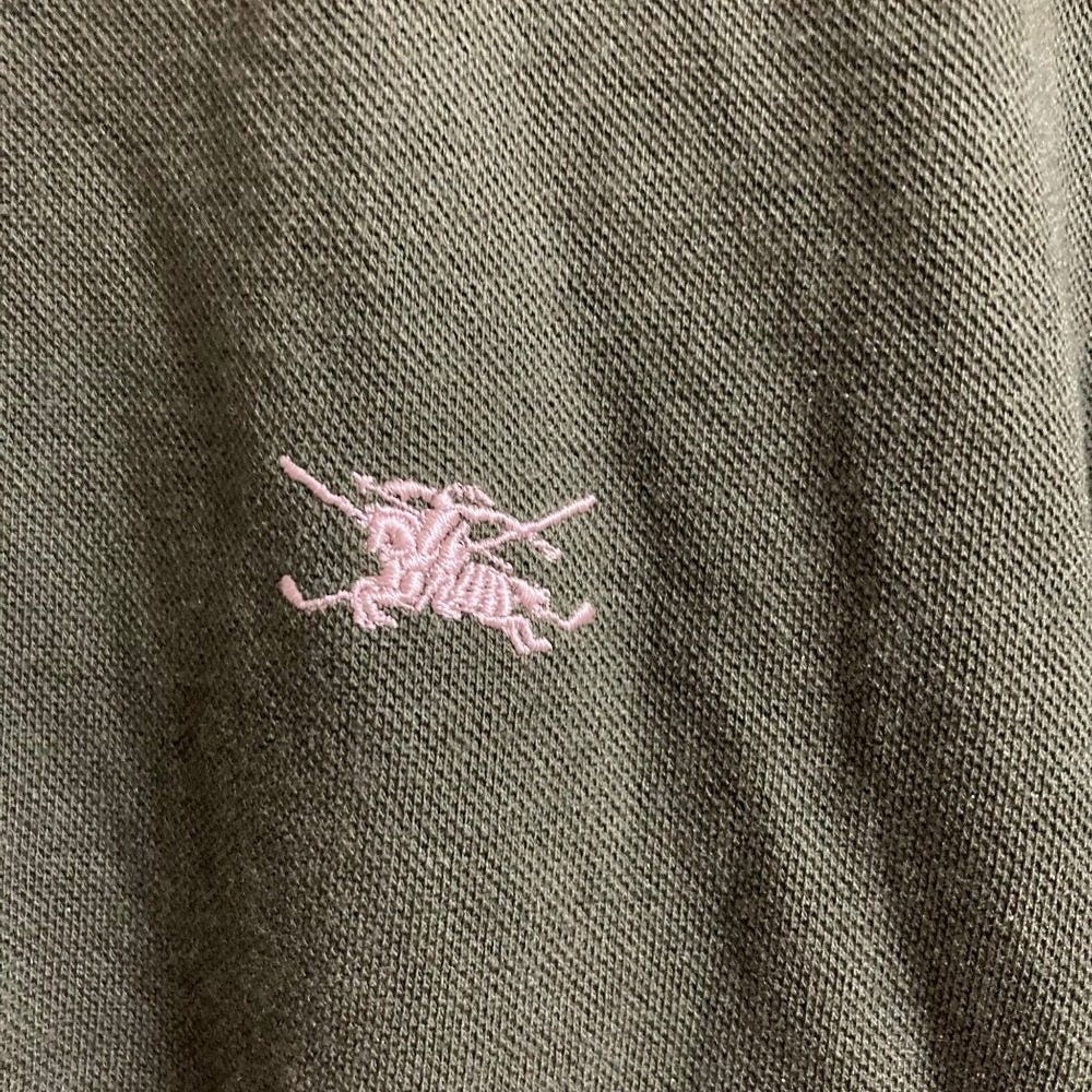 バーバリーゴルフ 刺繍ロングスリーブポロシャツ