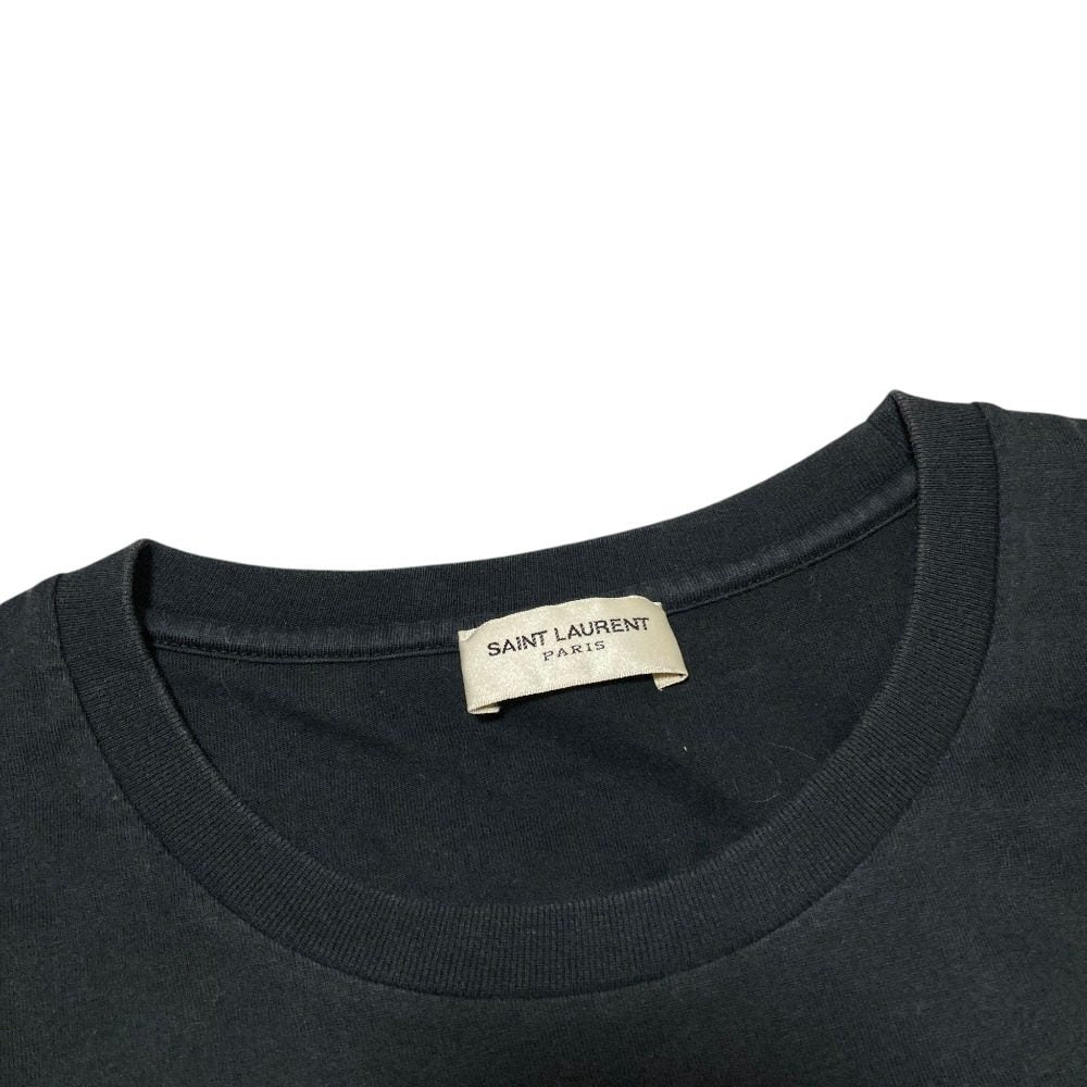 イヴサンローラン ロゴプリント コットン Tシャツ