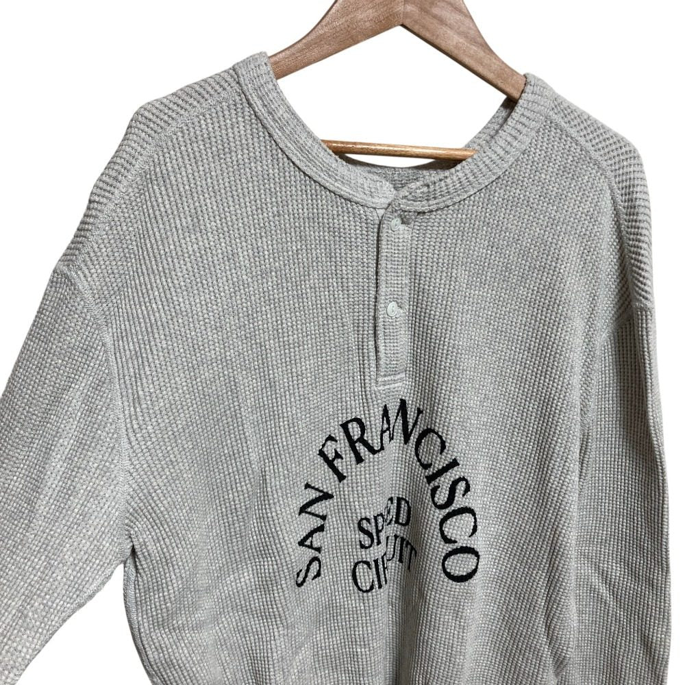 グッドグリーフ SFSC PRINTED HENLEY NECK サーマルトップス