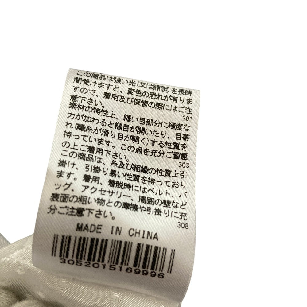ナラカミーチェ ドットジャガードフリルリボン長袖ブラウス