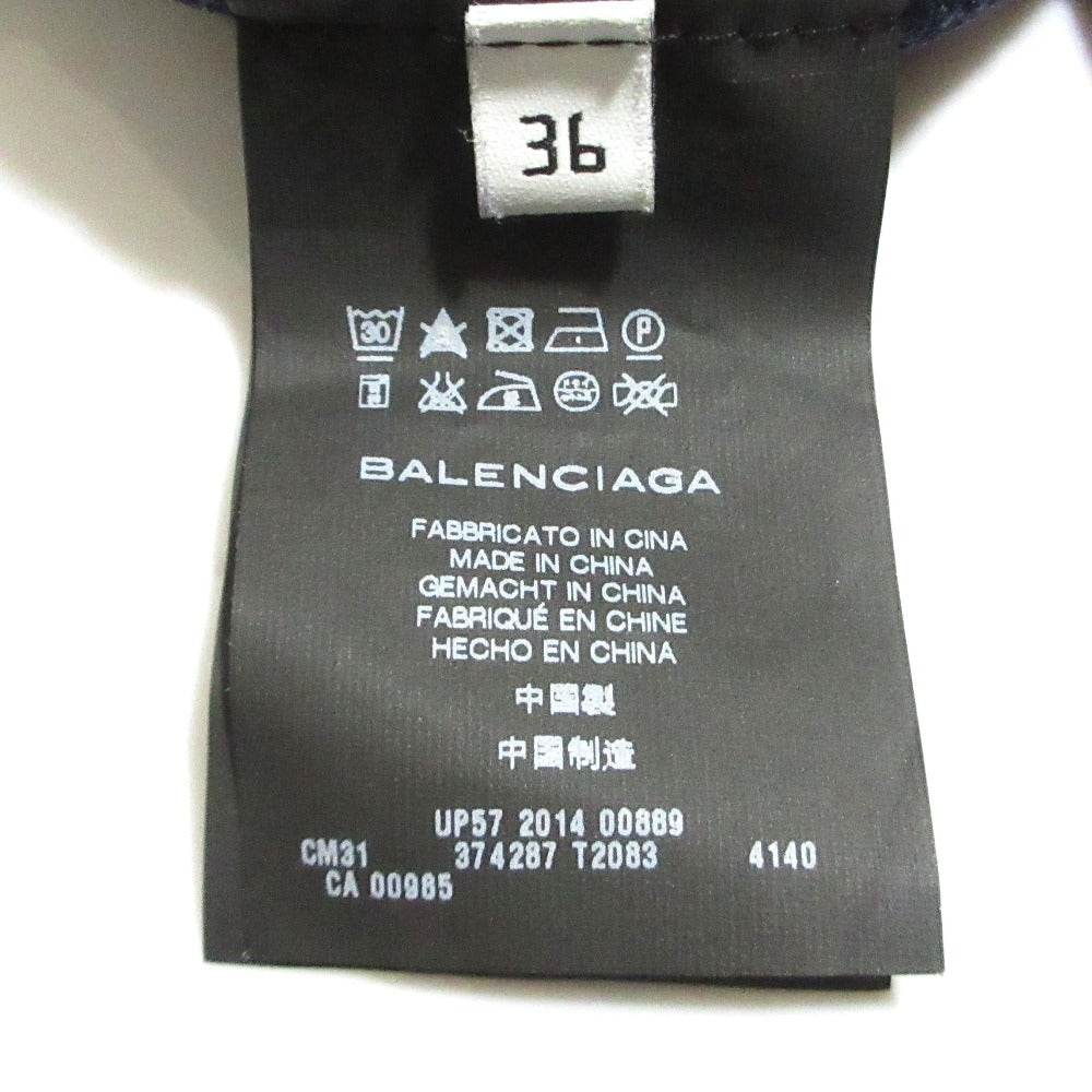 バレンシアガ シルクコットンニットカーディガン