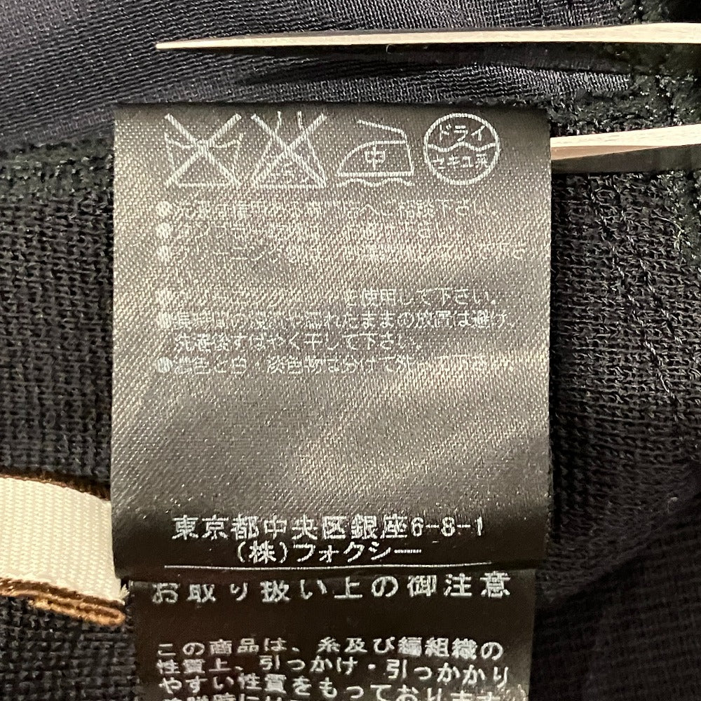 フォクシー メッシュ切替ノースリーブワンピース
