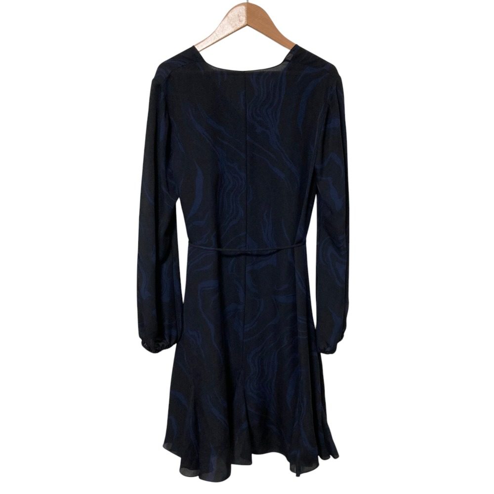セオリー OIL SILK V NK GODET DR シルクドレス