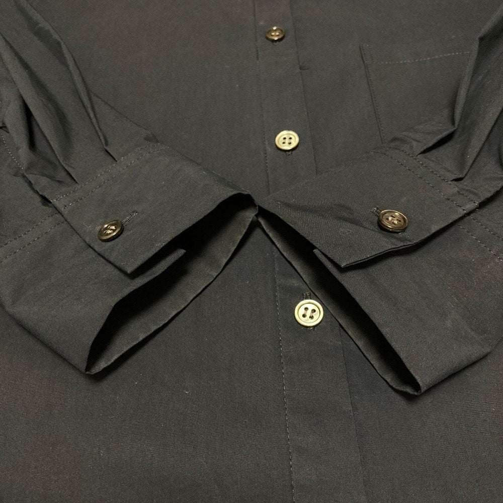 セオリーリュクス TECH POPLIN ノーカラーシャツワンピース