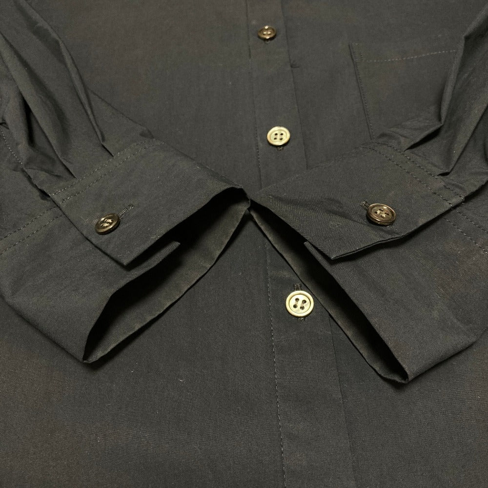 セオリーリュクス TECH POPLIN ノーカラーシャツワンピース