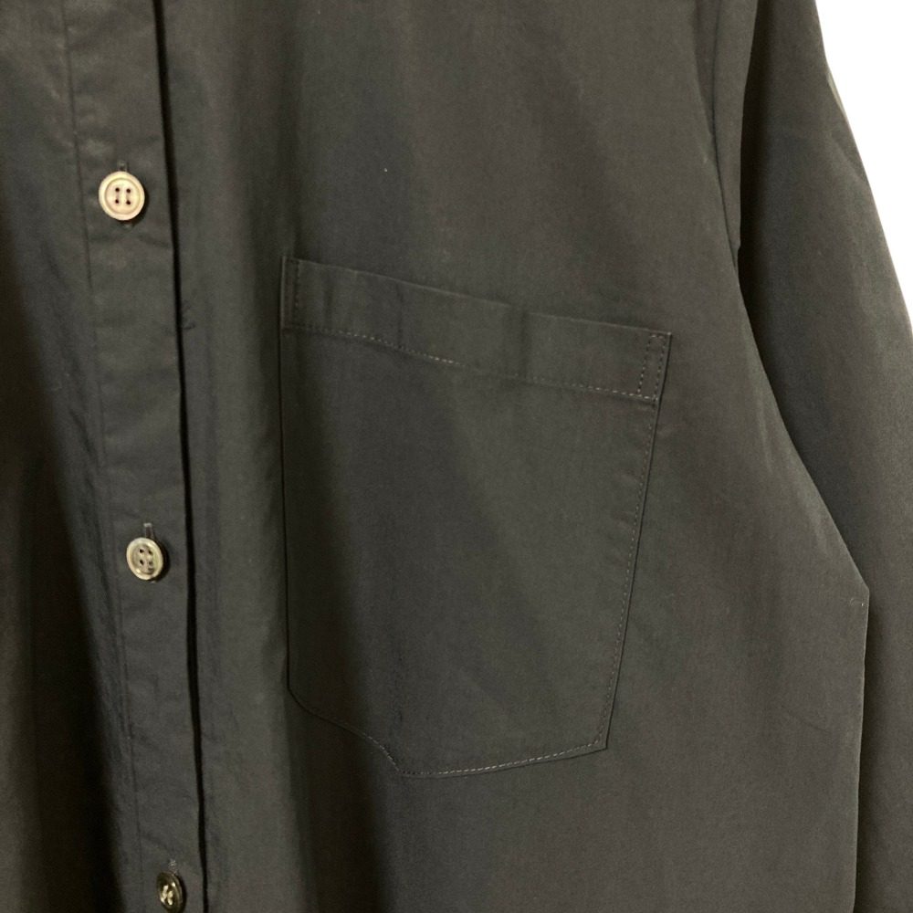 セオリーリュクス TECH POPLIN ノーカラーシャツワンピース