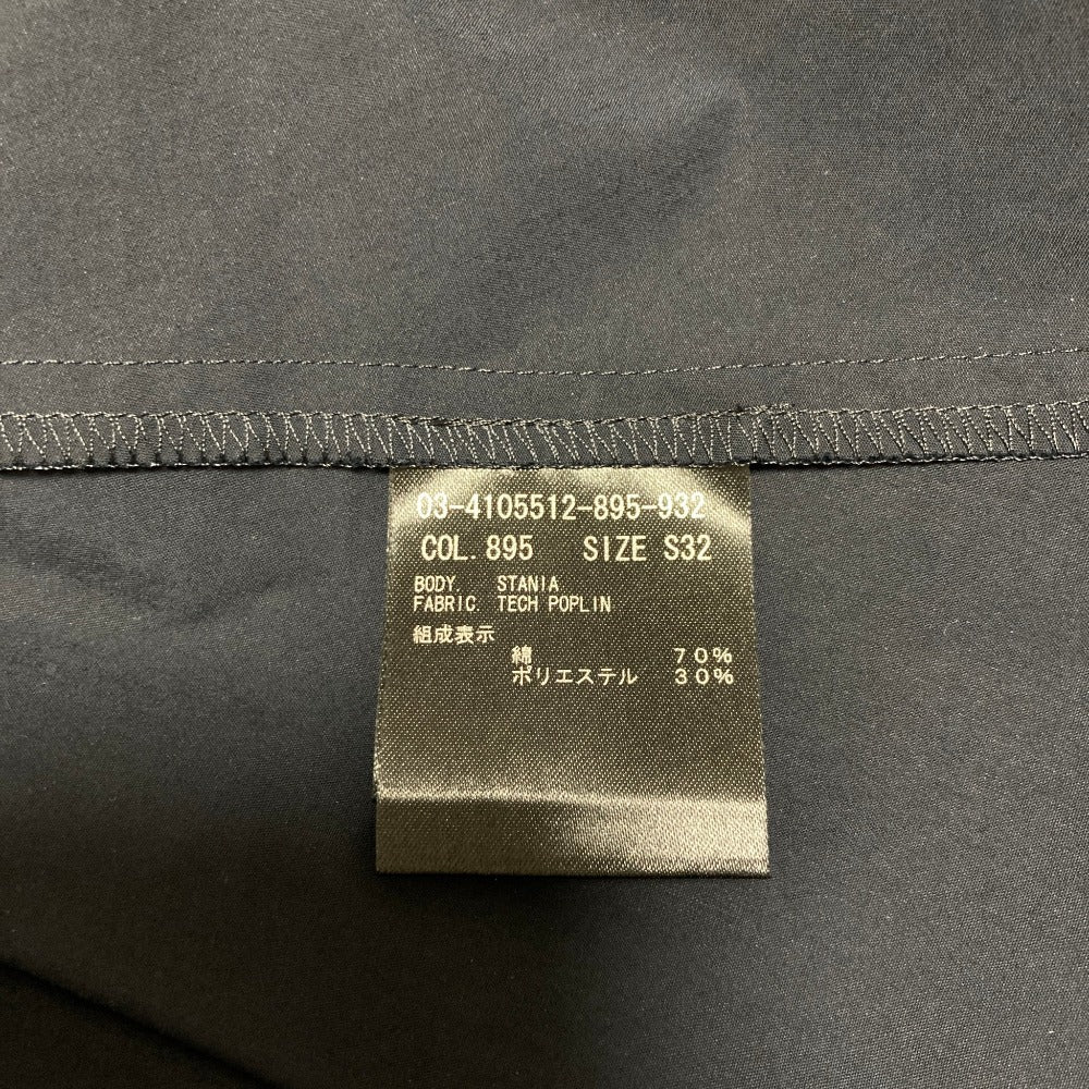 セオリーリュクス TECH POPLIN ノーカラーシャツワンピース