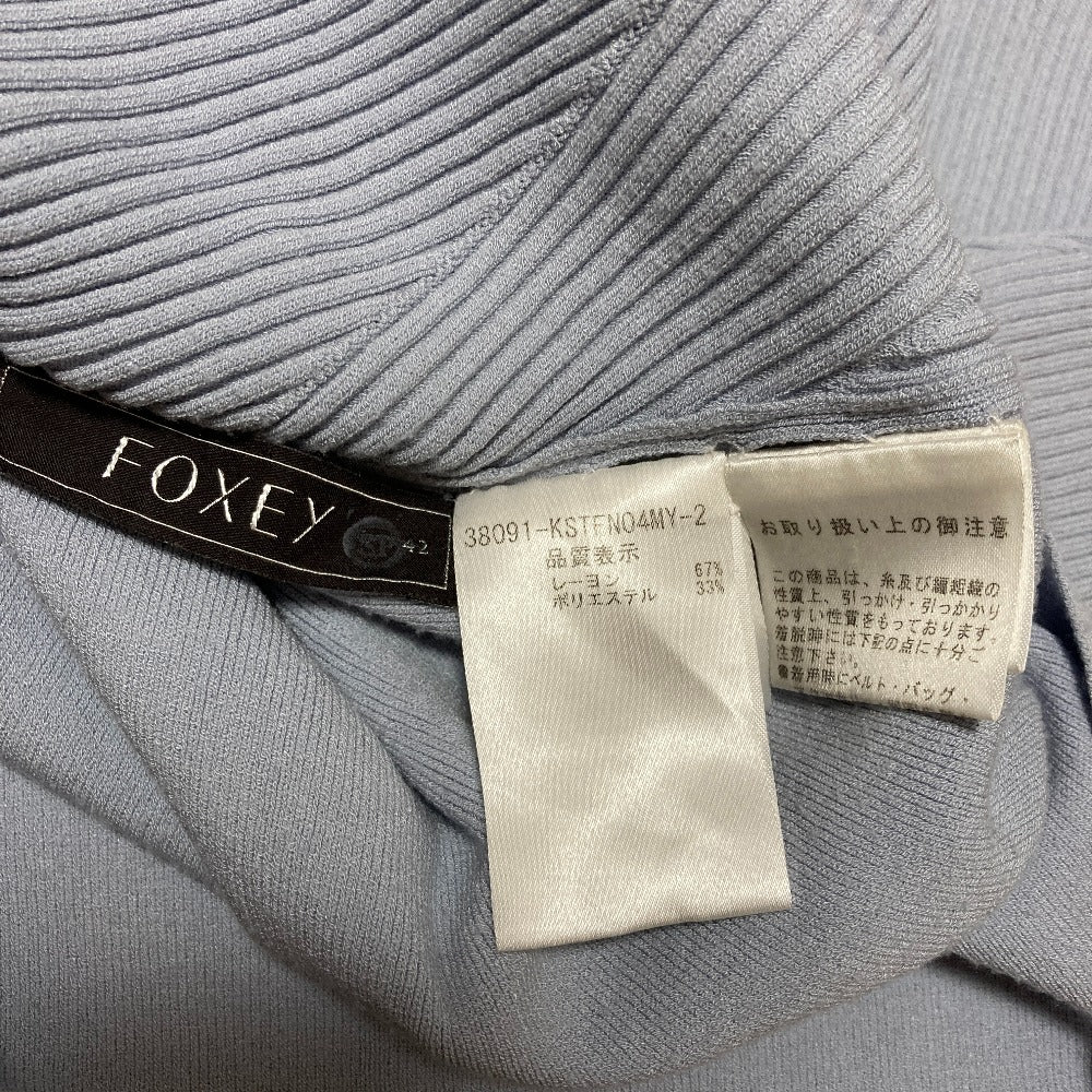 フォクシー レーヨンリブニットカットソー