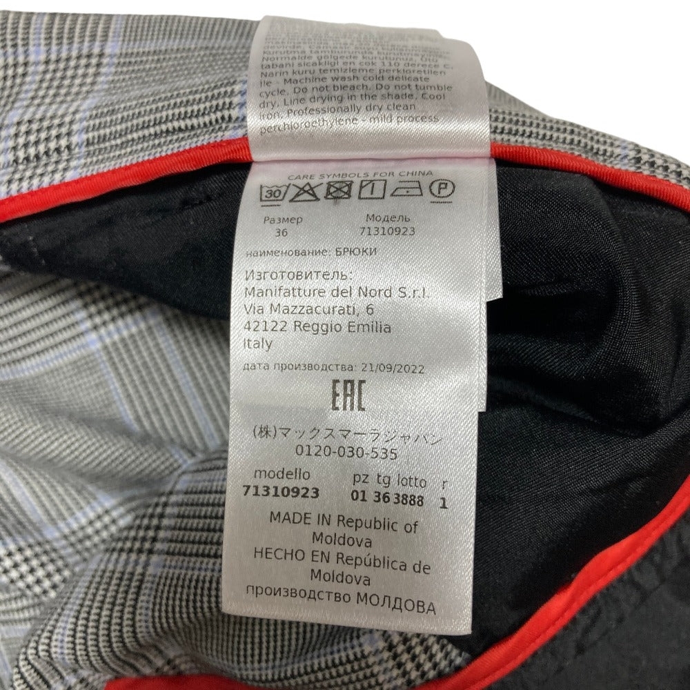 マックスアンドコー グレンチェックダブルブレストスーツ