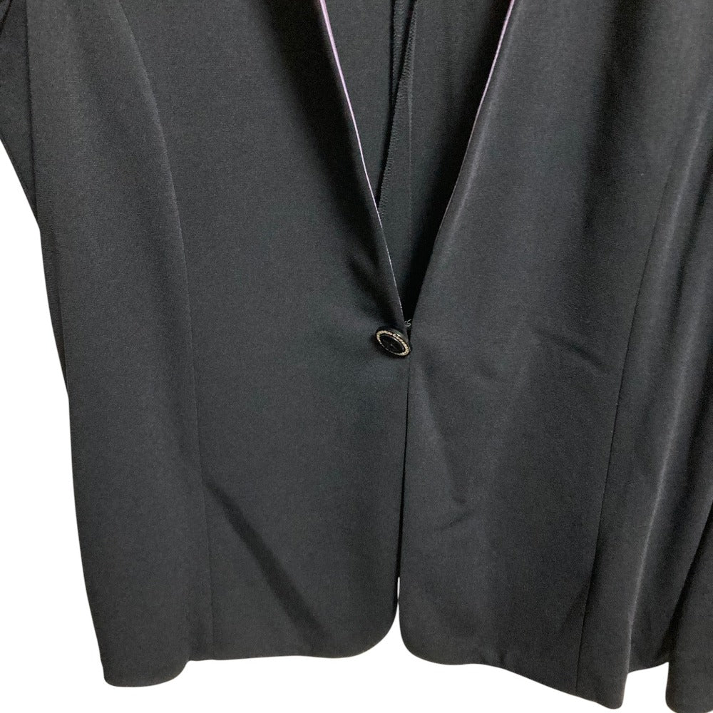 レオナールファッション フラワープリントノーカラージャケット
