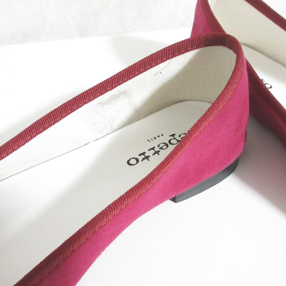 レペット Cendrillon スエードバレエシューズ