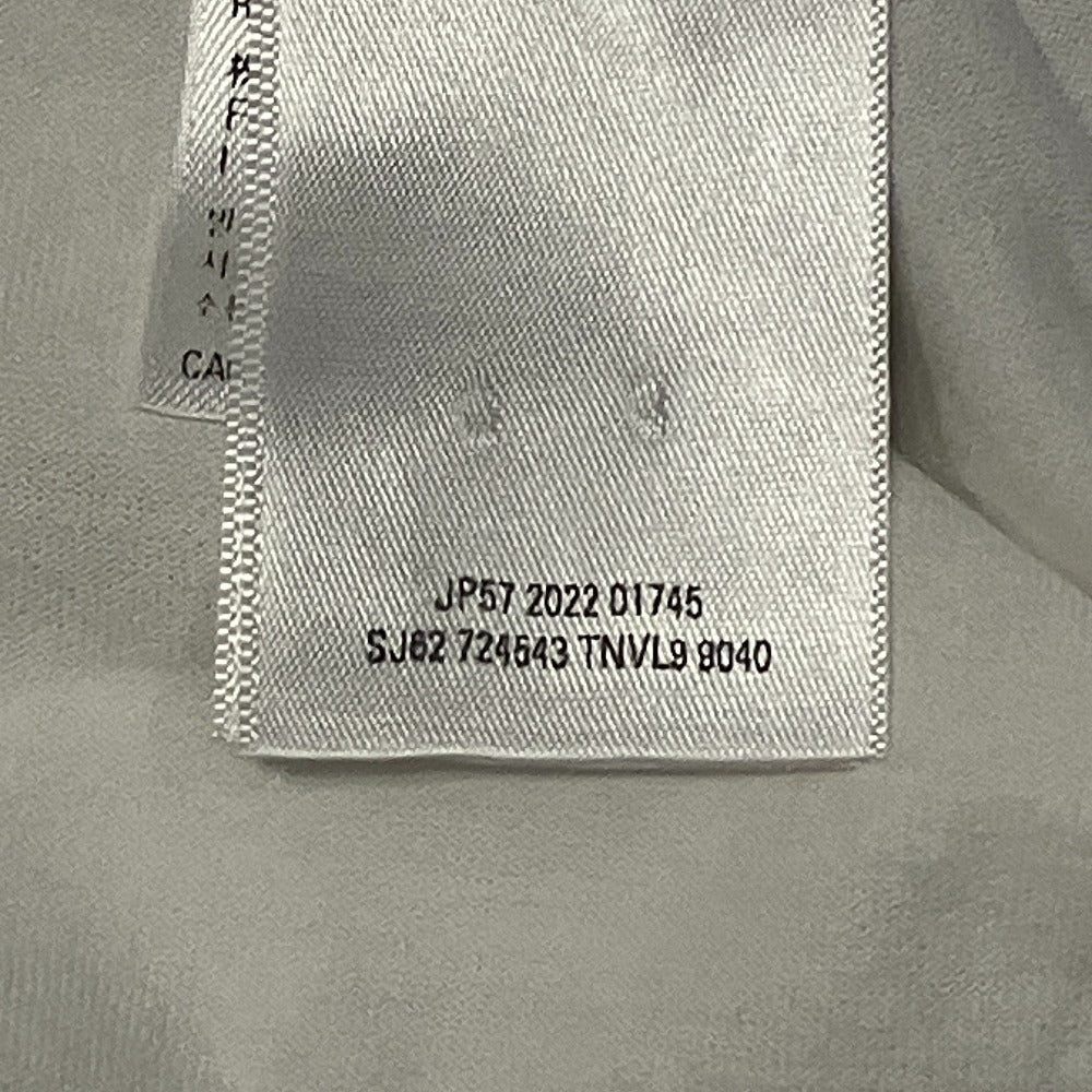 バレンシアガ ケアラベルプリント コットンオーバーサイズTシャツ