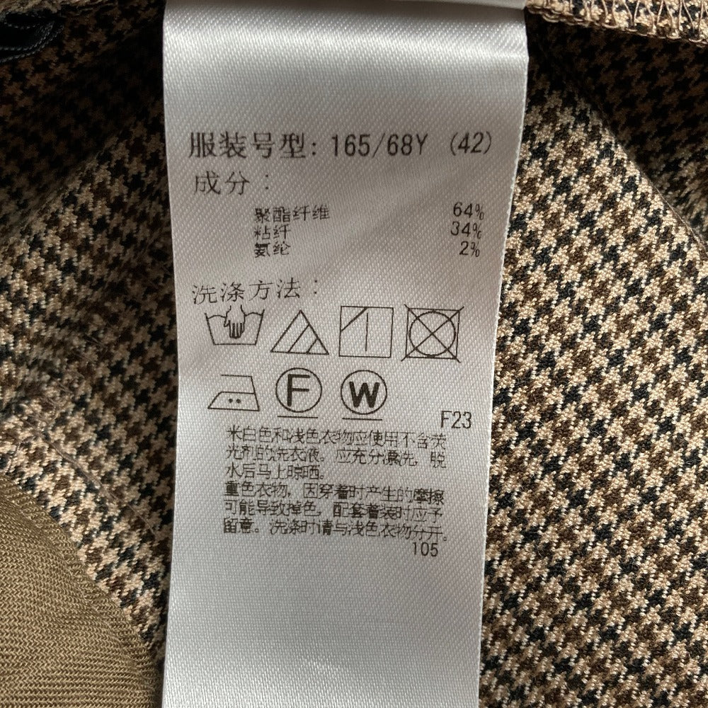 23区 チェックストレッチワイドパンツ