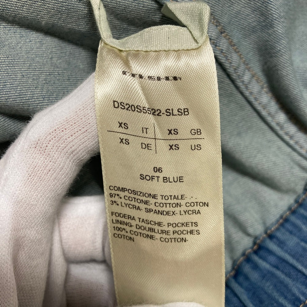 リックオウエンスダークシャドウ IES CARGO MINI DRESS デニムワンピース