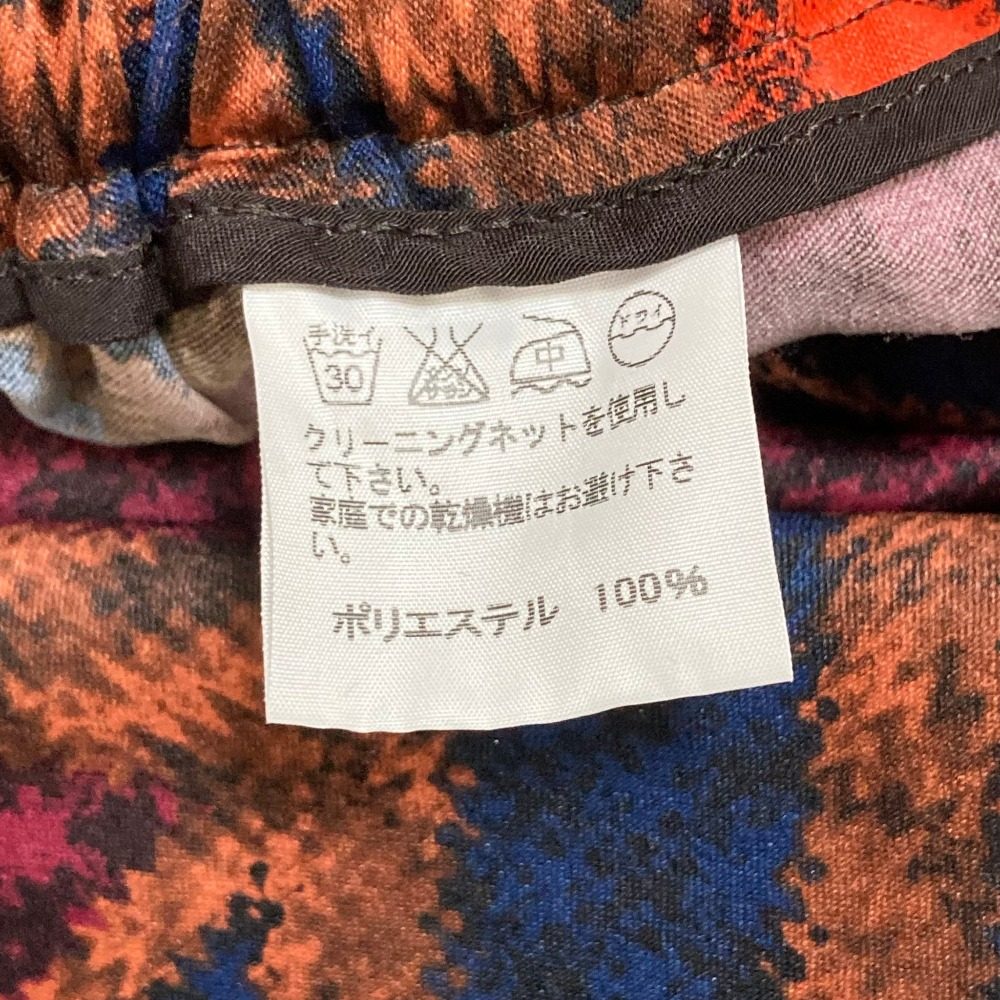 イッセイミヤケ 転写プリントワイドパンツ