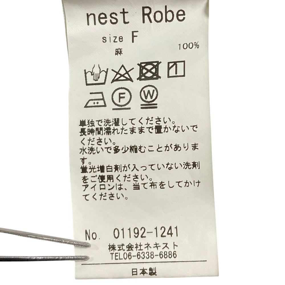 ネストローブ リネンスモックワンピース