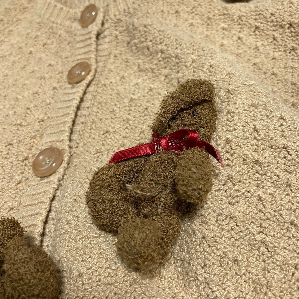 ピンクハウス 3Dラビット刺繍ニットカーディガン