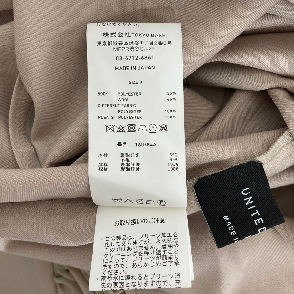 ユナイテッドトウキョウ バットスリーブプリーツシフォンブラウス